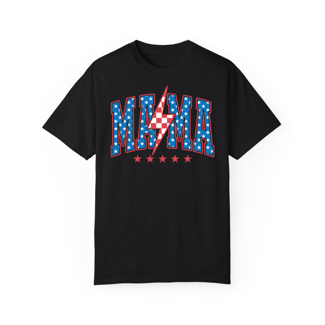 Mama Red, White & Blue Tee – For the Mama Who’s as Bold as Her Blessings T-Shirt