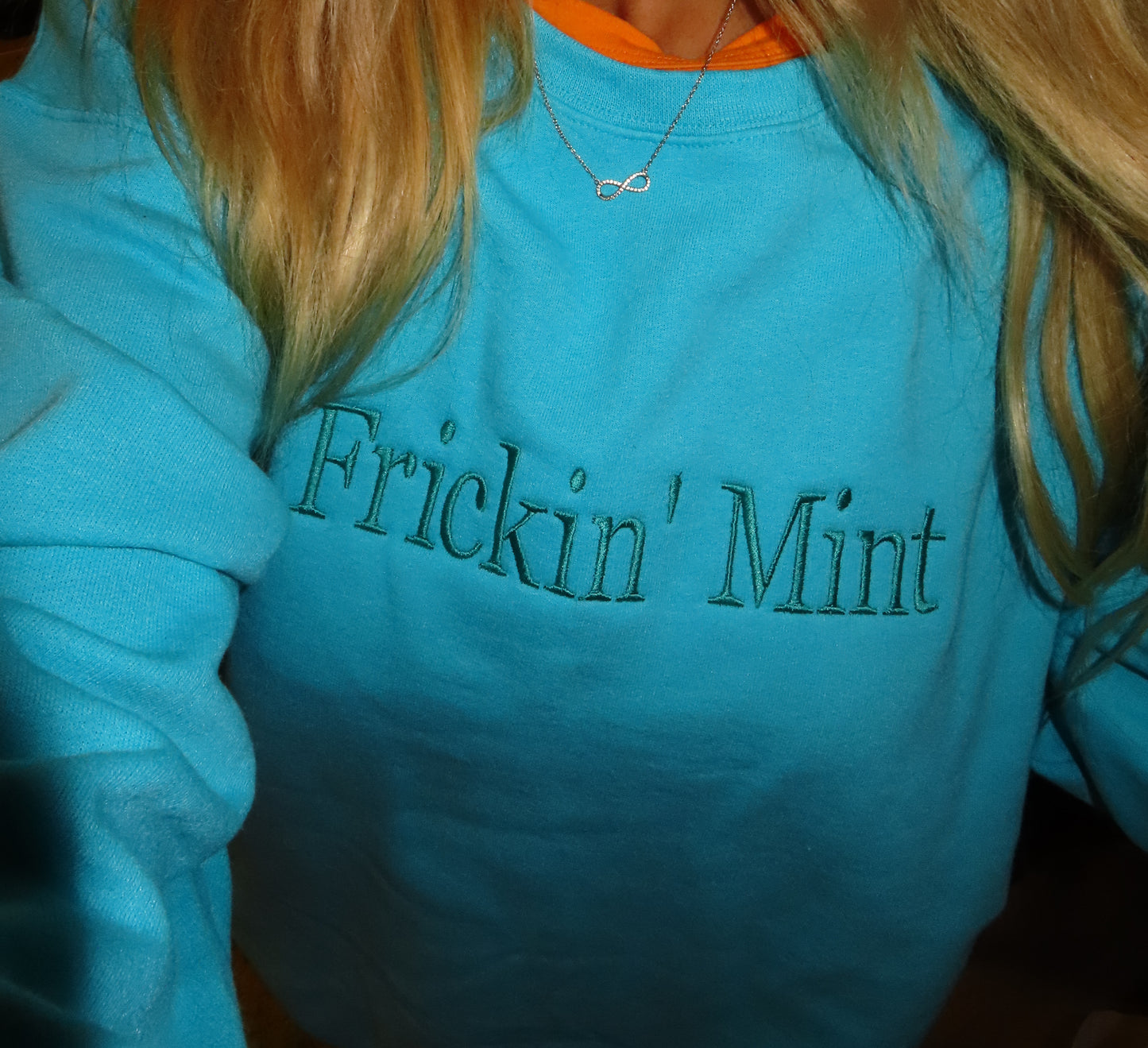 Frickin’ Mint Sweatshirt – Funny Mint Green Crewneck, Trendy Quote Pullover