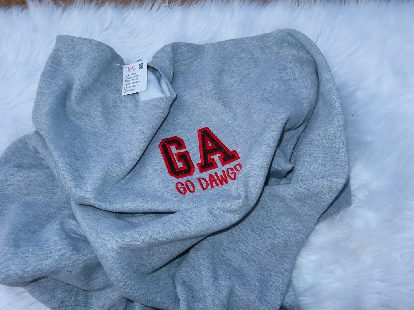 Georgia Go Dawgs Pocket Embroidered Sweatshirt