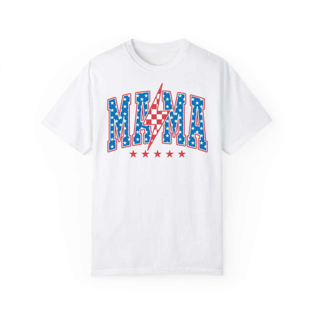 Mama Red, White & Blue Tee – For the Mama Who’s as Bold as Her Blessings T-Shirt