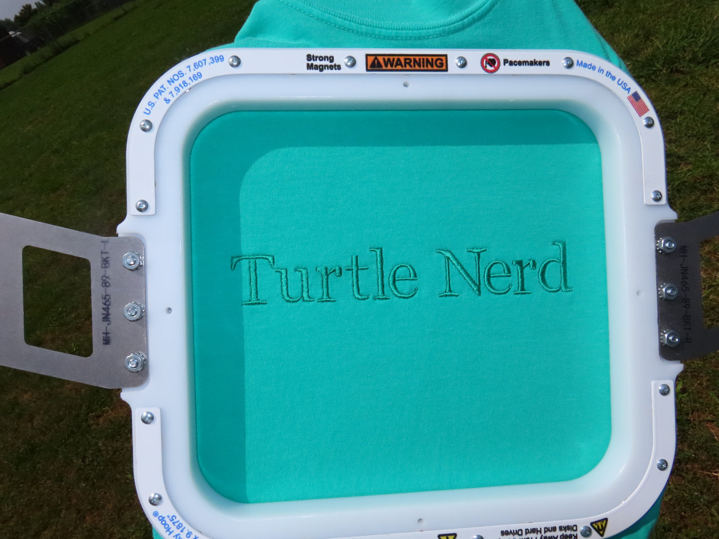 Turtle Nerd Embroidered T-Shirt – Preppy Animal Tee for Nature Lovers
