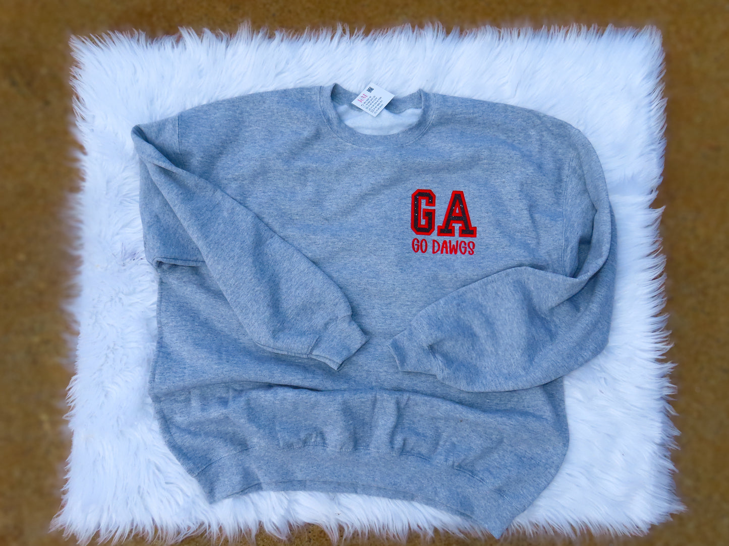 Georgia Go Dawgs Pocket Embroidered Sweatshirt