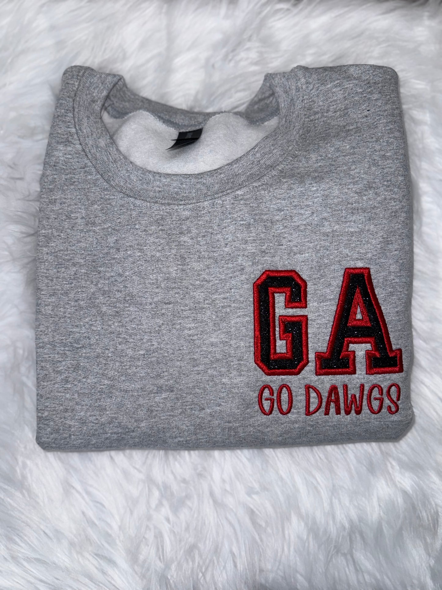 Georgia Go Dawgs Pocket Embroidered Sweatshirt