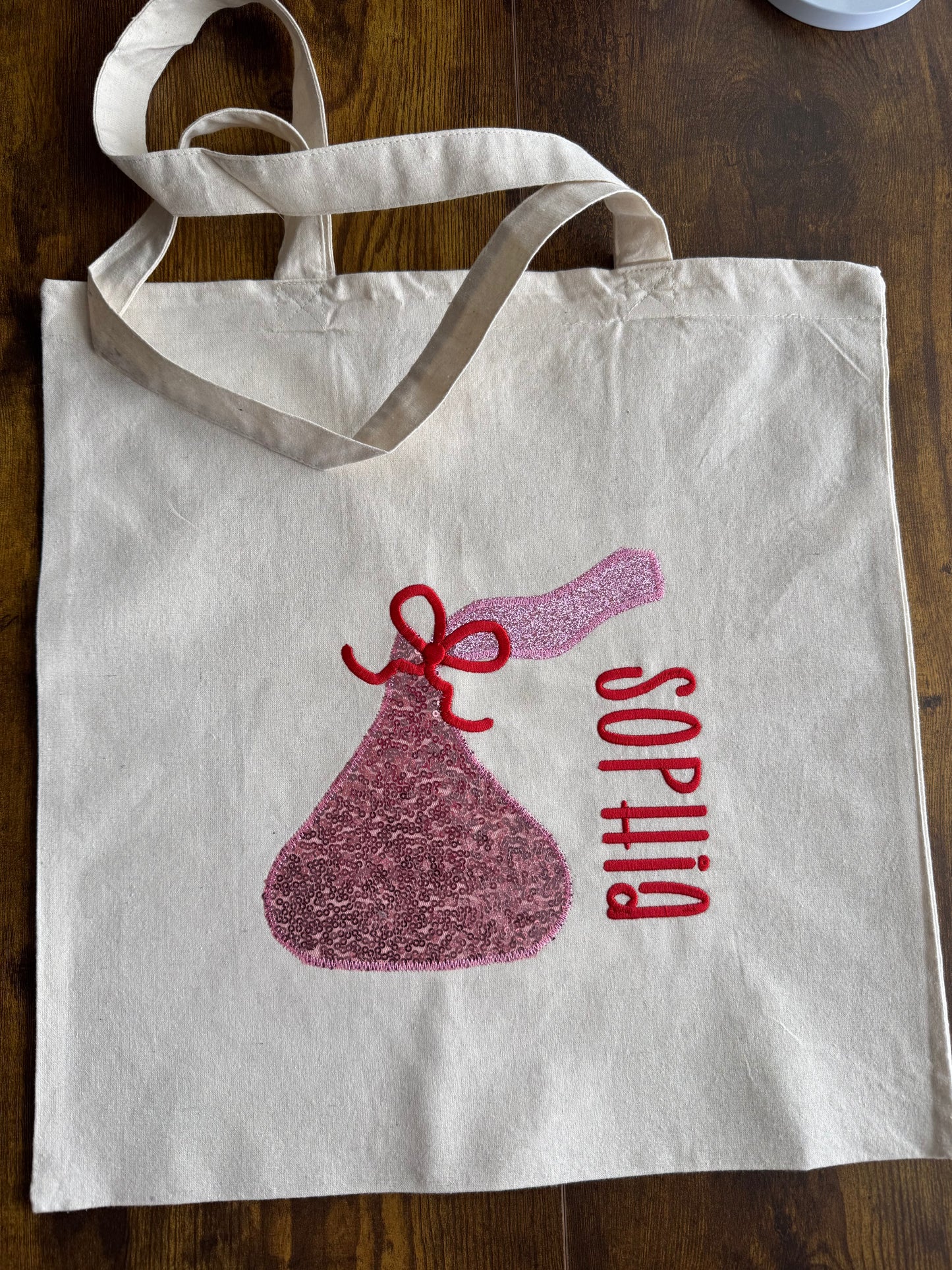 Valentines Custom Canvas Tote