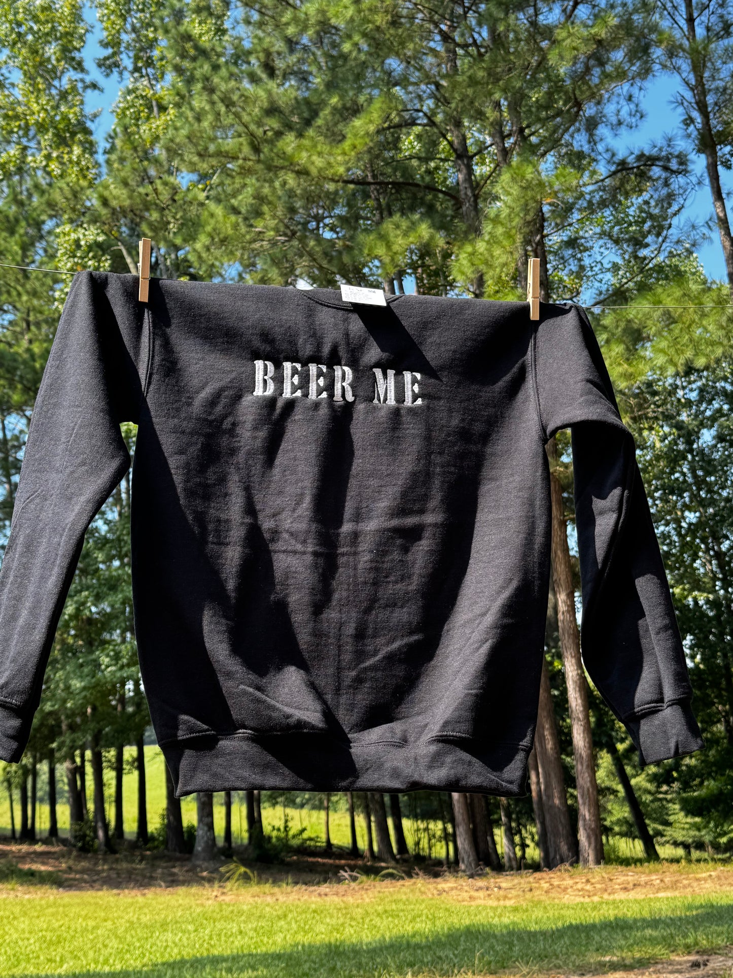 Southern Beer Me Embroidered Sweatshirt