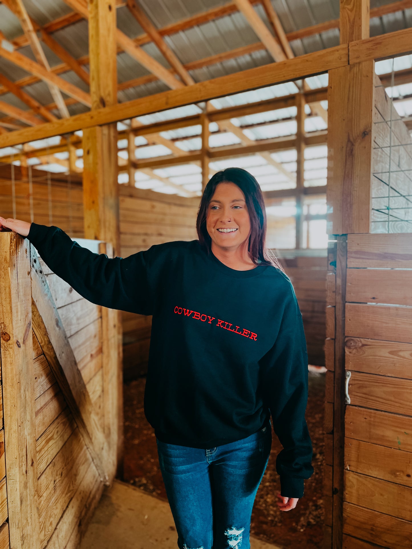 Cowboy Killer Embroidered Sweatshirt