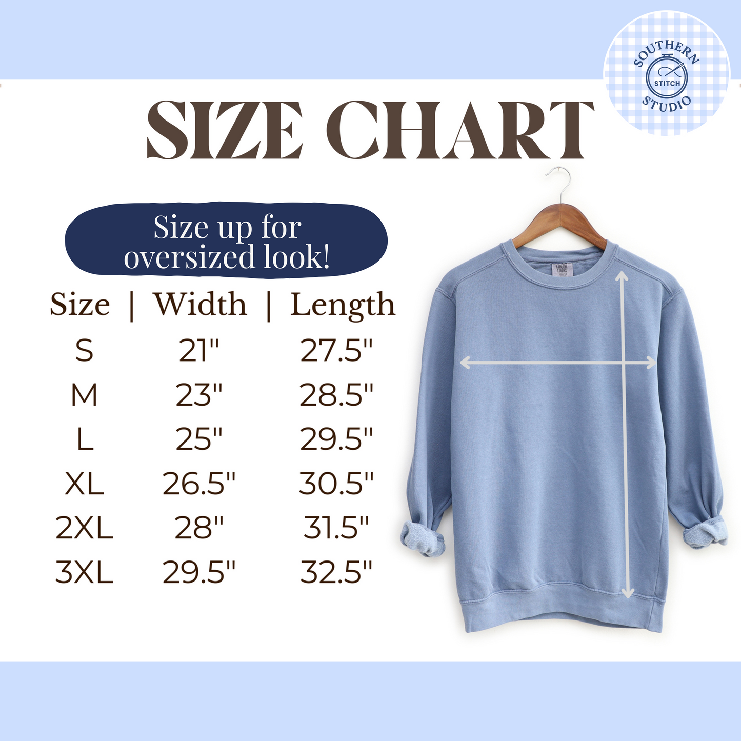 Spoiled Blue Collar Embroidered Sweatshirt