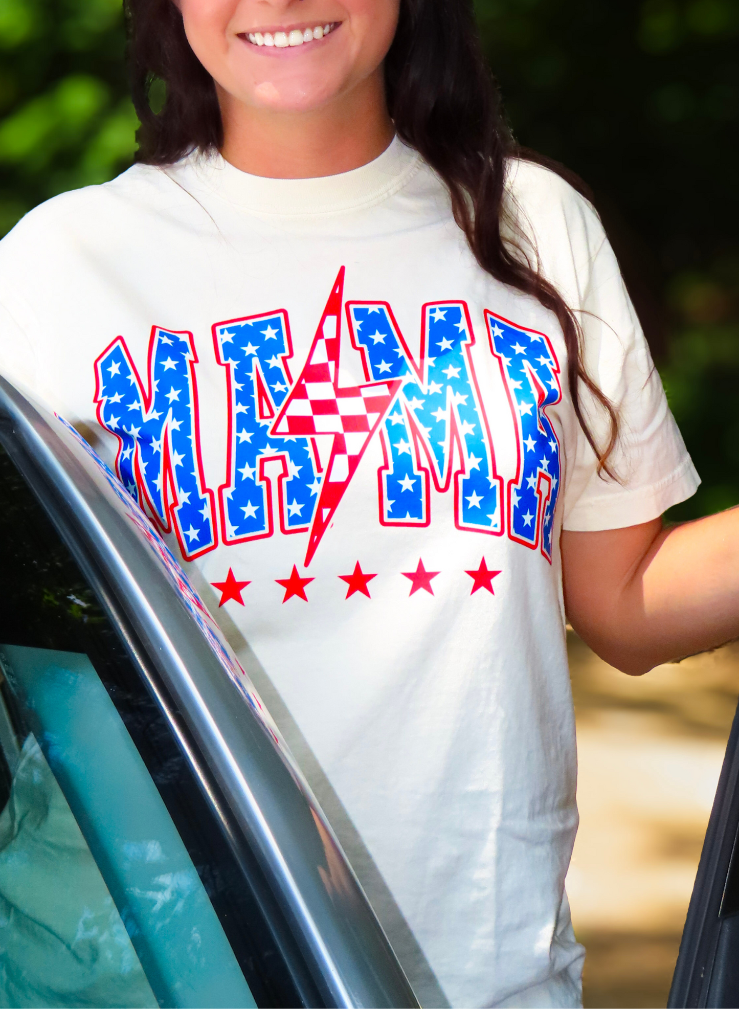 Mama Red, White & Blue Tee – For the Mama Who’s as Bold as Her Blessings T-Shirt
