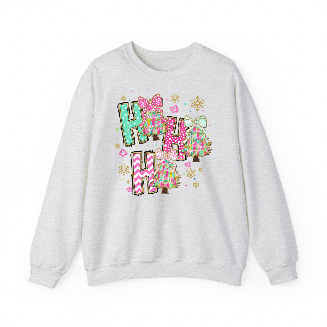 Ho Ho Ho Coquette Glitter Sweatshirt