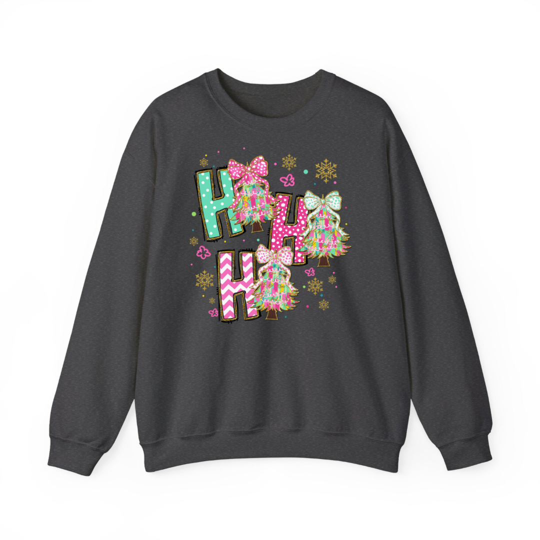 Ho Ho Ho Coquette Glitter Sweatshirt