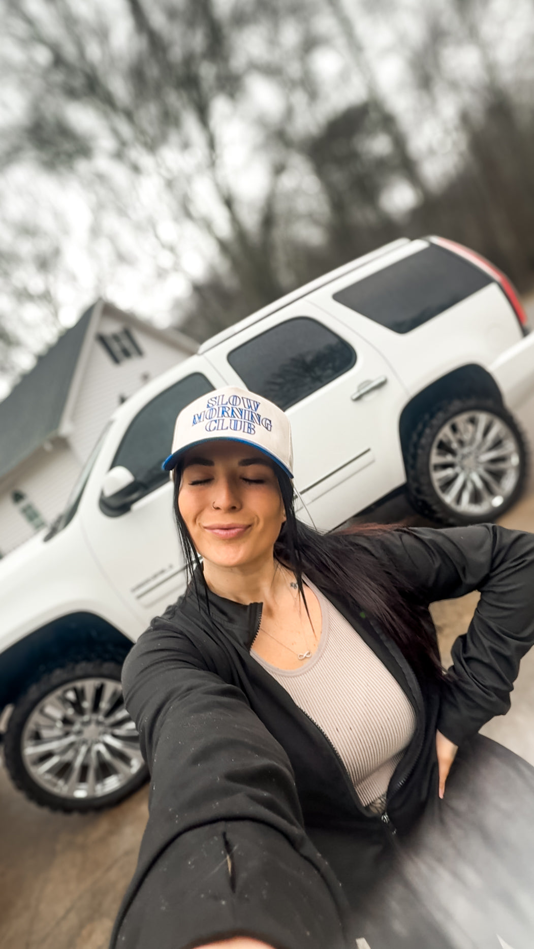 Slow Morning Club Embroidered Hat