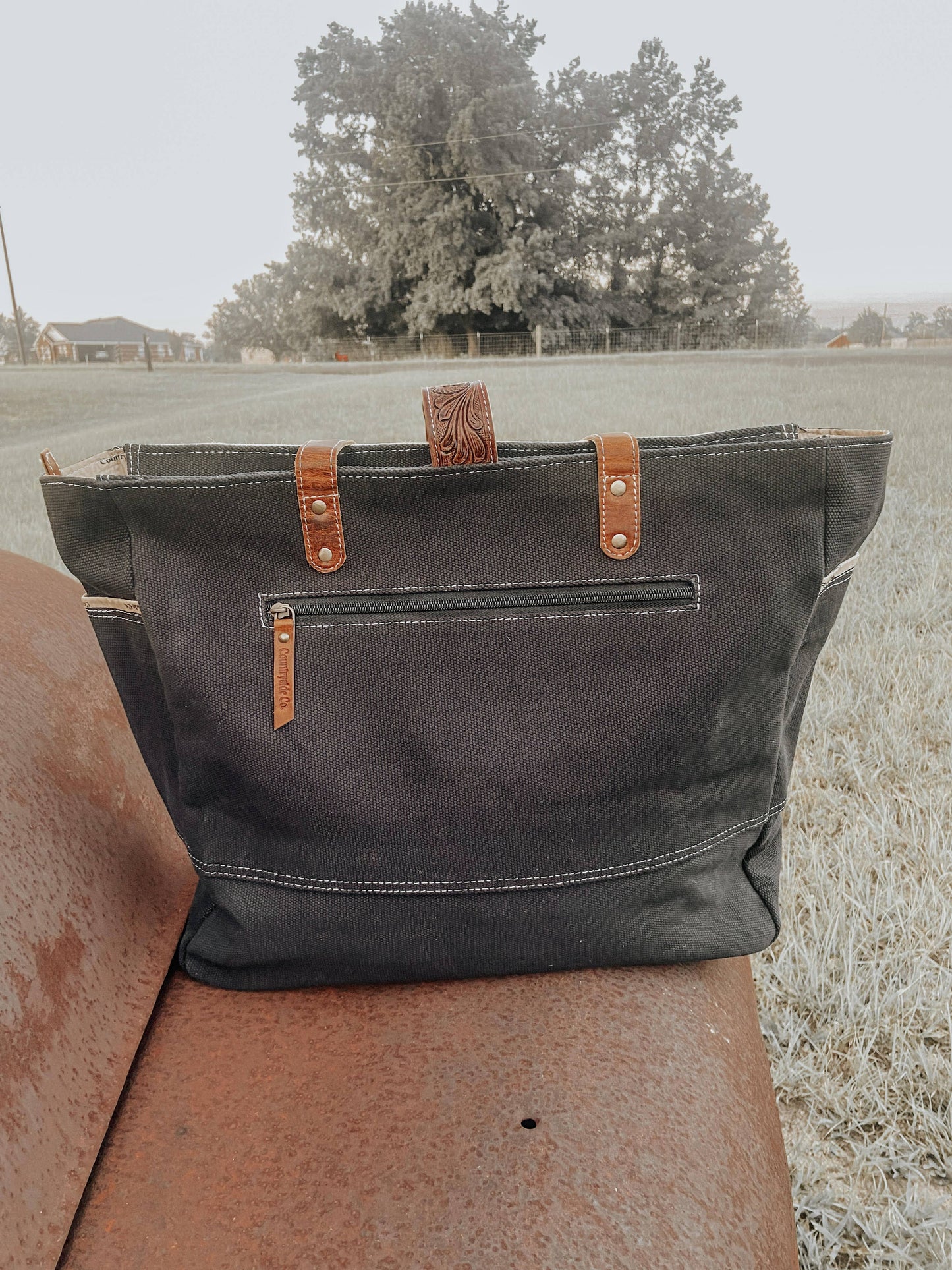 Darby Carry All Bag Overnight Weekender Computer Bag Cowhide Leather