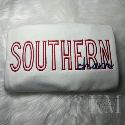 Southern Charm Embroidered Sweatshirt