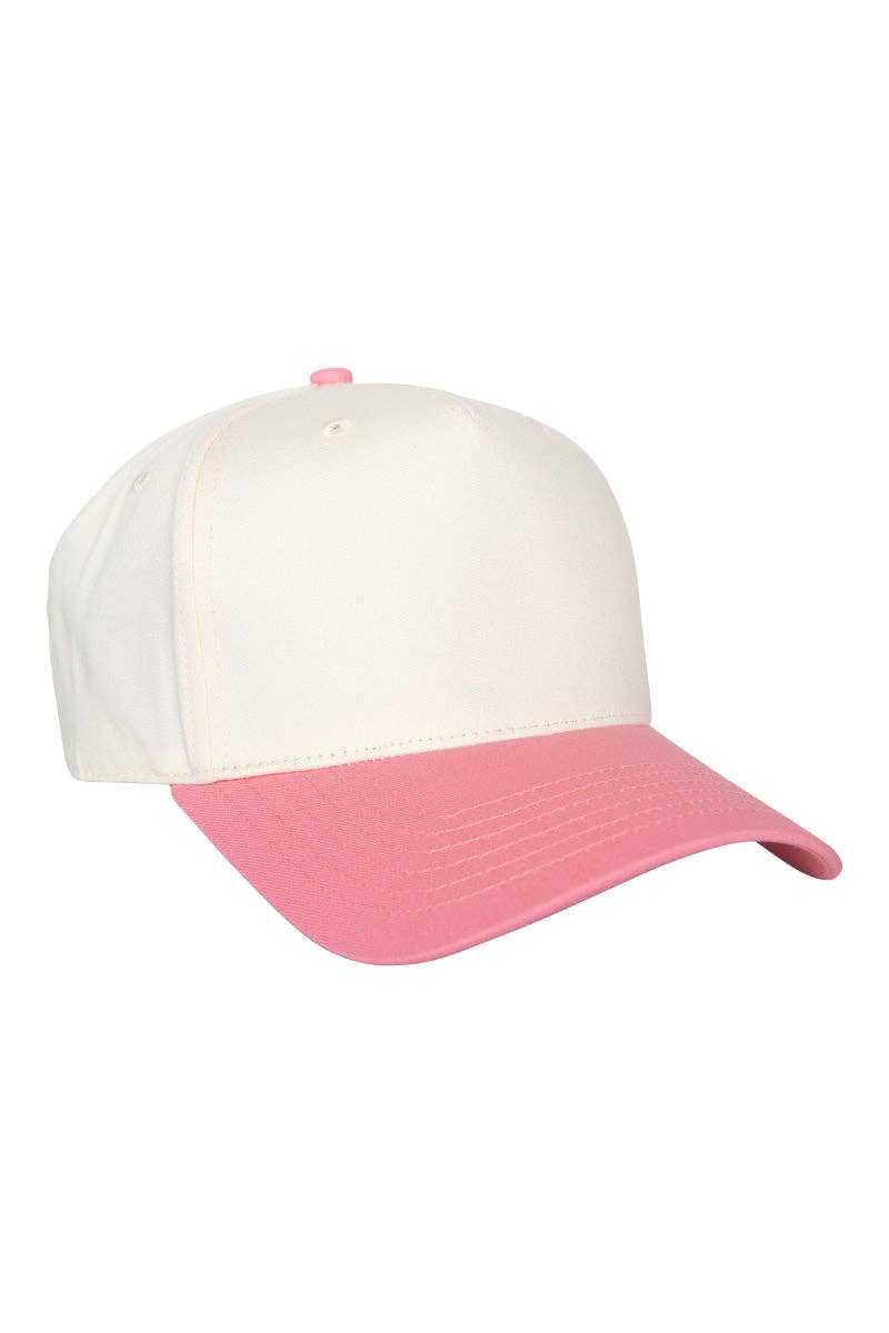 Pink And Tan Two Toned Boutique Vintage Hat For Women Wholesale