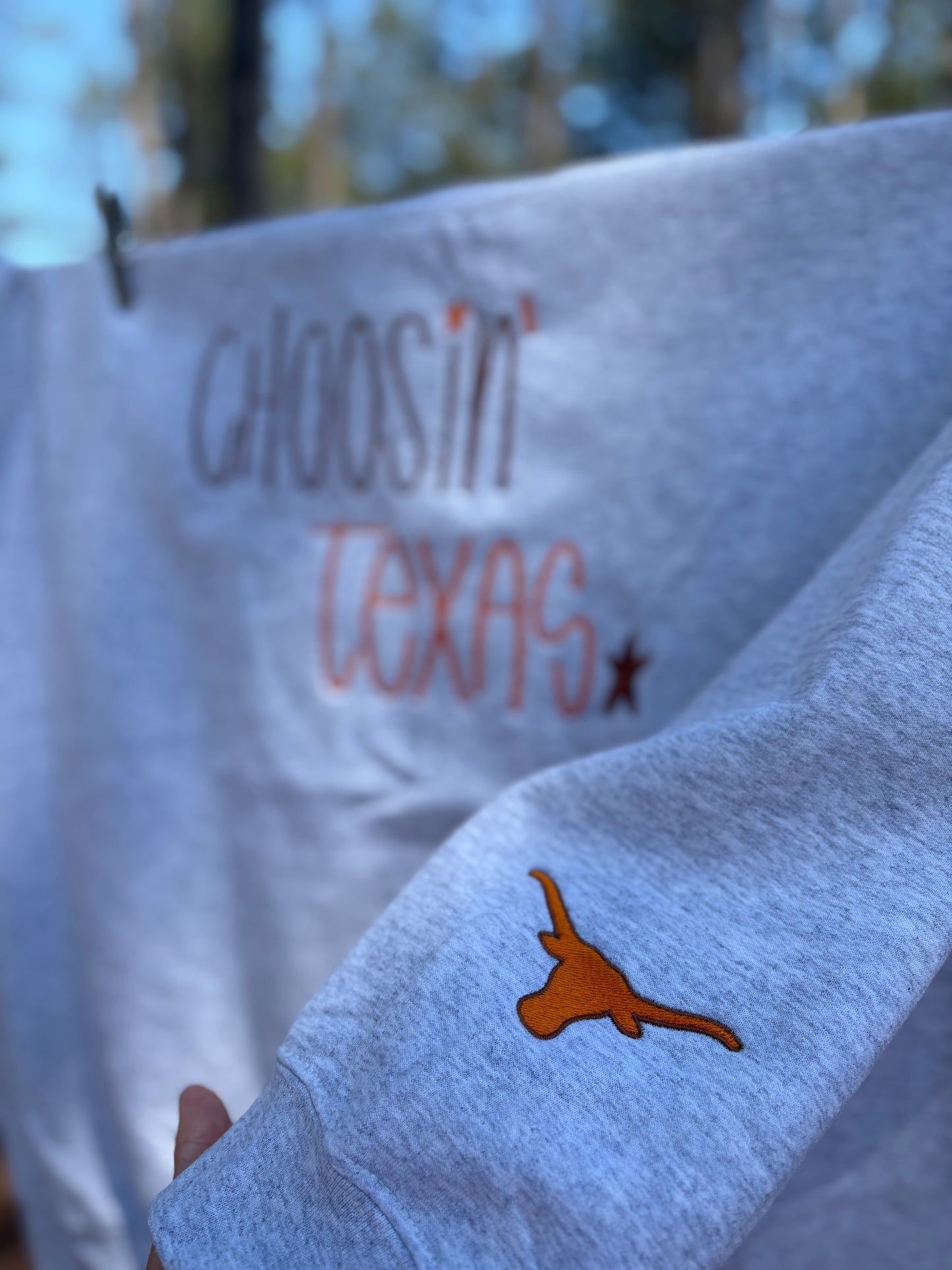 Choosin Texas Embroidered Sweatshirt