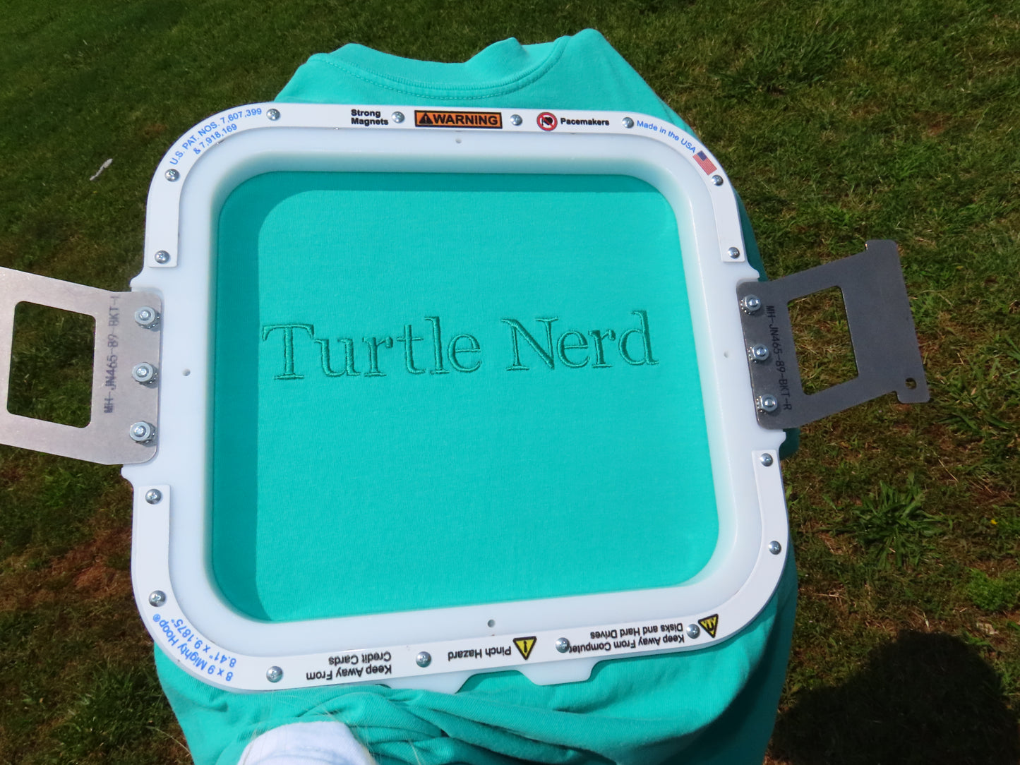 Turtle Nerd Embroidered T-Shirt – Preppy Animal Tee for Nature Lovers
