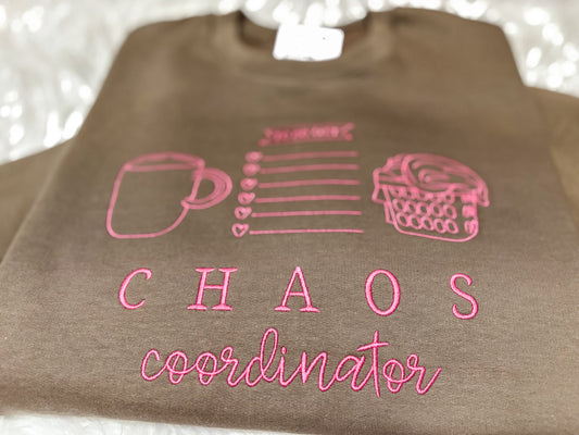 Chaos Coordinator Embroidered Sweatshirt