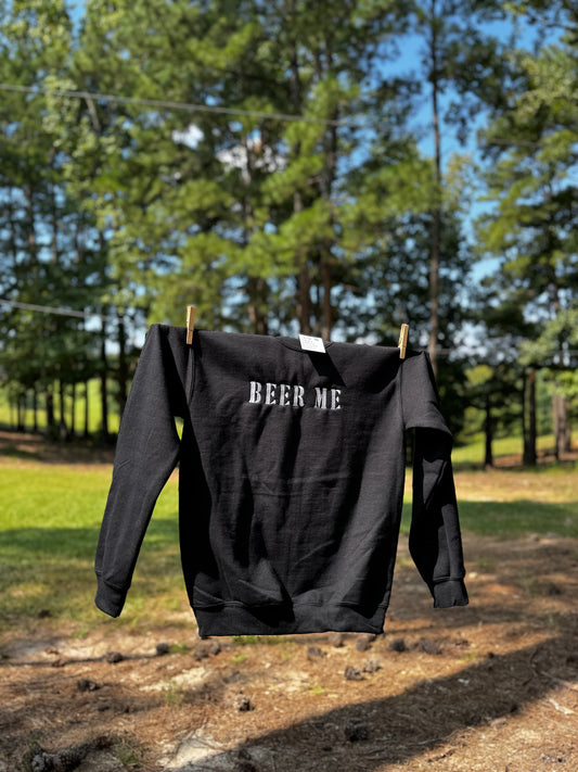 Southern Beer Me Embroidered Sweatshirt