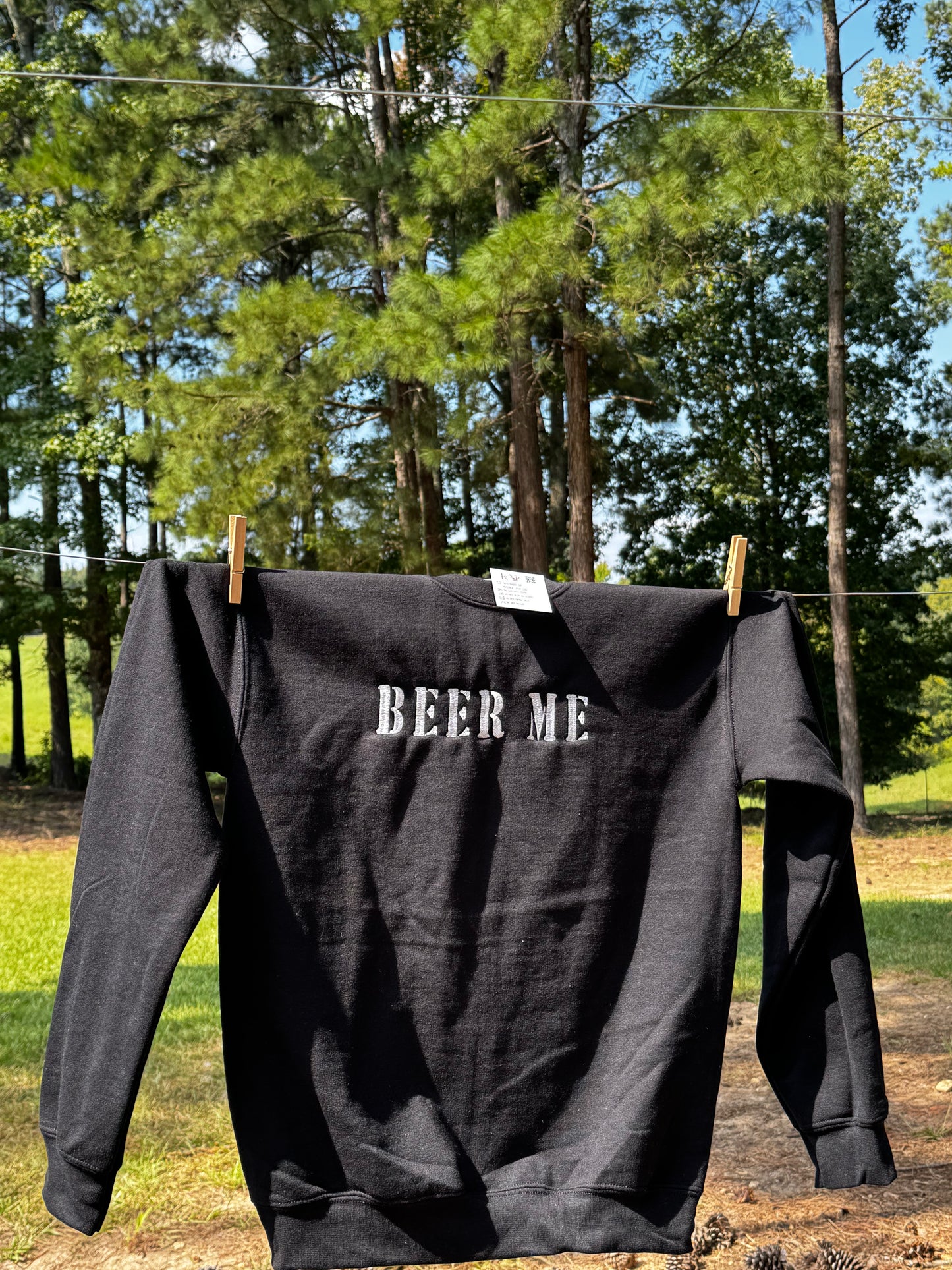 Southern Beer Me Embroidered Sweatshirt