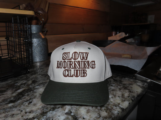 Slow Morning Club Embroidered Hat