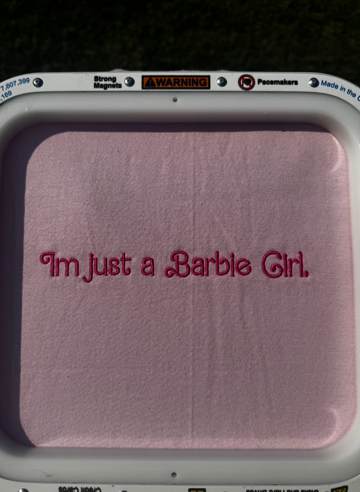 Pink Girl Always - Light Pink Embroidered tee