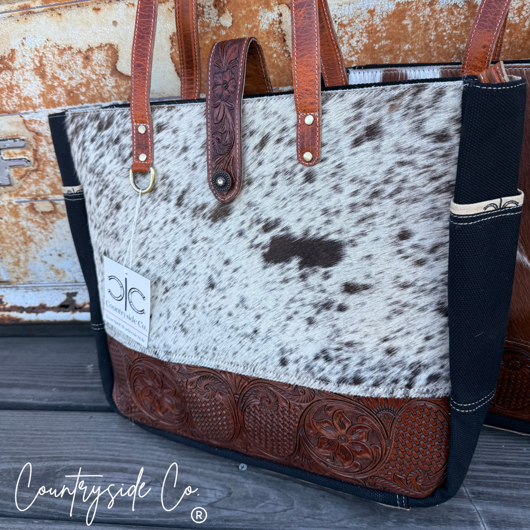 Darby Carry All Bag Overnight Weekender Computer Bag Cowhide Leather